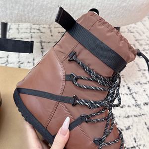 High Quality Short Snow <b>Boots</b> Brown Fashion Space Wool Upper Thermal <b>Women's</b> <b>Ankle</b> Bootie Thickened Warm Lightweight <b>Boots</b> Shoes - Product Image 2