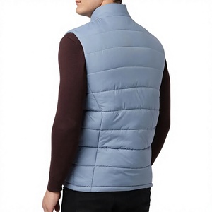 Men's Casual <b>Quilted</b> Puffer Vest Sleeveless Zip up <b>Winter</b> Jacket Stand Collar Finished Outerwear for Outdoor Use - Product Image 4