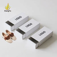 Boîtes à chaussures blanches personnalisées en direct d'usine, imprimées en 6 couleurs, emballage en carton ondulé écologique pour chaussures en cuir pour femmes