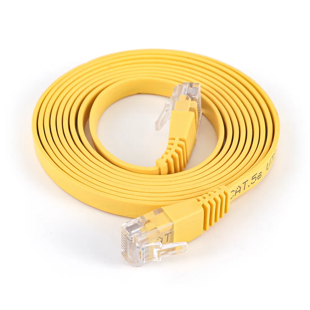High Quality ethernet network Flat lan rj45 cable with UTP patch cord cat5 cat5e cat6 1m 3m 5m 10m 30m cat6a cat 6 for router