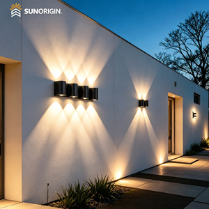 Lámpara de Pared LED de Aluminio de Triple Luz, Moderna y Minimalista, Impermeable, 18W, Luz Blanca Cálida, para Pasillos de Hotel, Dormitorios, Jardines y Caminos - Product Image 6