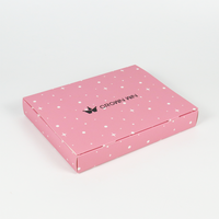 Coffret cadeau cosmétique rose pliable biodégradable en carton avec logo gaufré personnalisé, éponge pour huiles essentielles
