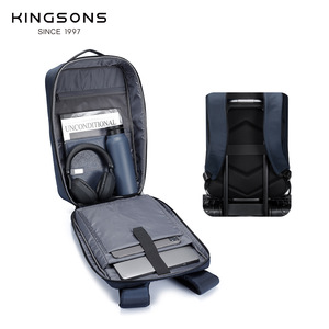 Kingsons Men's Business <b>Backpack</b> 20-35L Water Resistant Laptop <b>Compartment</b> Shoulder Straps For Leisure Travel - Product Image 4