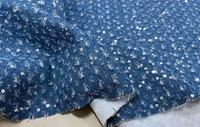 Tissu en denim déchiré bio personnalisé, 75% coton, 12% rayonne, 13% polyester, tissage sergé écologique, vêtements, robes, sacs, garçons