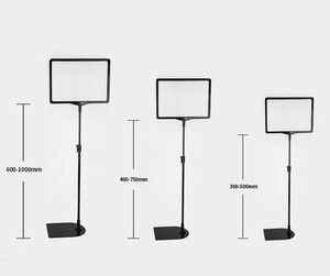 Retail Plastic Promotion Advertising <b>Poster</b> Sign Holder Board Floor Display Stand <b>Poster</b> <b>Frame</b> - Product Image 2
