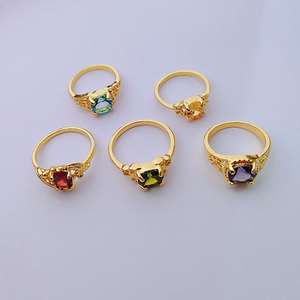 Anéis de Cristal Brilhantes por Atacado, Lotes Mistos de Anéis para Noivado e Casamento - Product Image 6