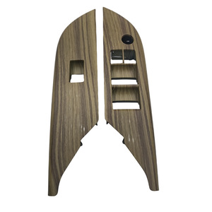 Kit de molduras para el tablero de Hilux 2005-2015, estilo fibra de carbono, material ABS negro, panel interior para Toyota. - Product Image 2