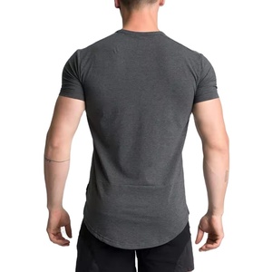 Vêtements de sport personnalisés T-shirt en coton Homme Vêtements de fitness Vêtements de sport T-shirts tendance Été Toutes les couleurs Coupe ajustée T-shirt homme - Product Image 5