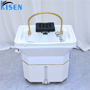Appareil de luminothérapie Kisen, bac de lavage pour spa capillaire, bol Zen-flow, équipement de salon Beauyshop, sans plomberie, réservoir de 60L - Product Image 3
