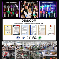 OEM Individuelles Logo LED Fernbedienung Kabelloses DMX Leuchtendes Armband 15 Farben Batteriebetrieben Silikon für Firmenfeiern