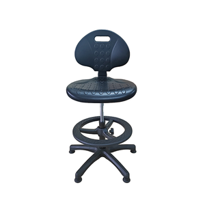 Chaise de laboratoire scolaire pivotante antistatique à prix compétitif avec repose-pieds, base chromée industrielle, <span class=keywords><strong>mobilier</strong></span> pour <span class=keywords><strong>atelier</strong></span>, hôpital et laboratoire - Product Image 1