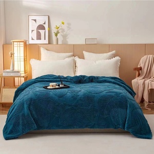 2024 mới bán buôn nổi Sherpa chăn chồn chăn raschel chăn nhà đầy màu sắc - Product Image 4