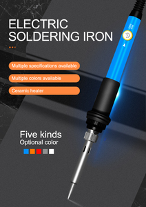 Thiết Bị Điện Tử Có Thể Điều Chỉnh Nhiệt Độ Hàn Công Cụ Hàn Sắt Công Cụ Thiết Lập Với 5Pcs Hàn Lời Khuyên Và 50G Dây Hàn - Product Image 2