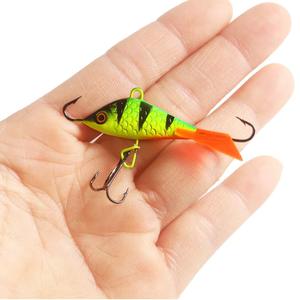 5,2 cm/7,7G señuelo cebo equilibradores de hielo para perca <span class=keywords><strong>Lucio</strong></span> <span class=keywords><strong>pesca</strong></span> en hielo agua salada <span class=keywords><strong>invierno</strong></span> señuelo cebo duro - Product Image 3