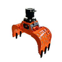 Grappin de démolition hydraulique rotatif à 360 degrés pour mini-excavatrice, idéal pour le tri des bûches et des pierres