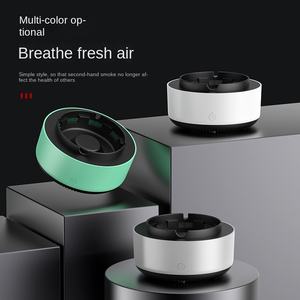 Cenicero Eléctrico Portátil Autocebante de Metal, Sin Humo, con Barra de Oxígeno de Iones Negativos, Purificador de Oxidación, Estilo Nórdico para Escritorio - Product Image 4