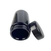 Vente en gros de pots en verre violet Miro ronds de 100 ml avec couvercle résistant aux enfants, conteneur protégé contre les UV, logo personnalisé pour le stockage