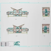 Suministro de material de construcción de acero y diseño arquitectónico con dibujos CAD, modelo 3D, plano de planta, elevación