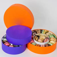 Scatola per Confezioni di Macaron a Forma di Anello all'Ingrosso per 12-20 Pezzi, Scatola Regalo in Carta Personalizzata per Dolci e Dessert