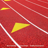Piste d'athlétisme de 400 m conforme à la norme EN 14877, en granulés de caoutchouc SBR et résine PU, pour centre de loisirs, destinée aux projets scolaires au Canada