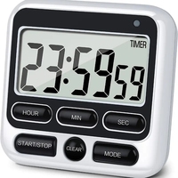 Saklar ON/Off Alarm, Timer dapur Digital tidak bersuara, Alarm 24 jam, fungsi memori, Timer tampilan LCD