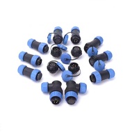 Connecteur de câble étanche Weipu industriel personnalisé en plastique fileté SP13 SP17 4 broches mâle et femelle SP21
