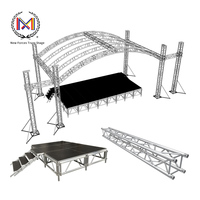 Túnel de cúpula de concierto de festival de música de aluminio, espectáculo de luces de techo plano, armazón de exhibición de evento arqueado de aluminio