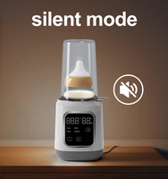 Chauffe-biberon rapide 4 en 1 pour lait maternel et préparations infantiles, écran tactile LED avec veilleuse, 400W, tension universelle