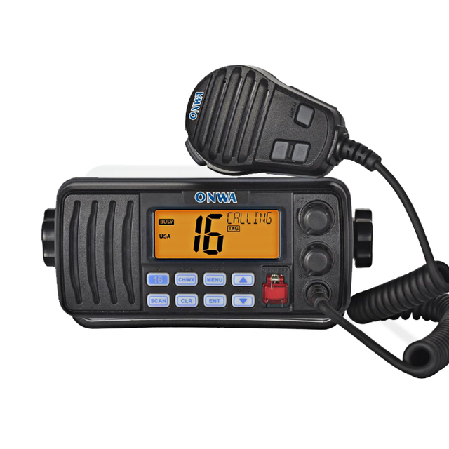 2024 New Waterproof Marine VHF Fixed Radio with DSC Antenna and Piston for Boating and Marine Use Made in China