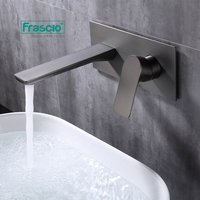 Robinet de lavabo encastré à poignée unique Frascio CE, fabriqué en laiton, pour hôtel ou usage domestique, robinet de lavabo de luxe