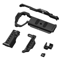 Boîtier de caméra en alliage d'aluminium anodisé noir sablé, usiné avec précision par CNC, accessoires OEM personnalisés
