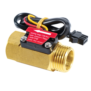 เซ็นเซอร์วัดการไหลแบบทองเหลือง G1/2'' BSP แบบกังหัน 1-25 ลิตร/นาที  พร้อมสัญญาณพัลส์  IP65 กันน้ำ สำหรับเครื่องจำหน่ายสินค้าอัตโนมัติและเครื่องจ่ายเครื่องดื่ม - Product Image 2