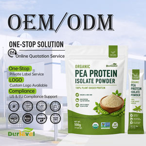 Poudre d'isolat de protéine de pois biologique personnalisée, non-OGM, végétalienne, certifiée HACCP et ISO, formule personnalisée, emballage, service tout-en-un - Product Image 1
