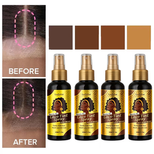 Spray Tinte para Encaje de Etiqueta Privada Personalizada, Espuma Moldeadora para Cabello de 4 Colores, Mousse para Extensiones de Peluca Rizada, Tinte Permanente de Secado Rápido - Product Image 1