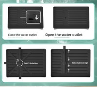 Égouttoir à vaisselle double couche en acier inoxydable le plus vendu, support de rangement multifonctionnel pour cuisine domestique, égouttoir à assiettes non pliable