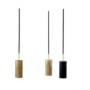 Minimalist Brass Incense <b>Stick</b> Holder Gold Black Cylindrical Aromatherapy <b>Diffuser</b> All Season Use Home Fragrance Stand Hand-made - Product Image 1