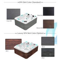 Bain à remous extérieur pour 5 personnes, jacuzzi de jardin, nouveau modèle, fabrication chinoise OEM, bon marché, de qualité supérieure, pour hôtel