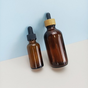 30ml 60ml 120ml 1oz 2oz 4oz Matte Frosted Amber Cosmetics <b>Empty</b> Essential Oil Face Serum Glass Dropper <b>Bottles</b> with Paper Tube - Product Image 4
