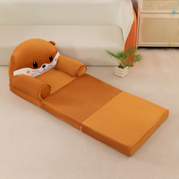 Ensemble de lit avec siège d'ours pliable en peluche pour enfants, meubles modulaires, mini chaises avec coussin pour enfants, canapé pour bébé à trois niveaux
