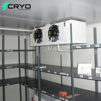 Chambre froide industrielle modulaire de 100 mm en panneaux PU, nouvelle solution économe en énergie pour le stockage de viande congelée et de fruits de mer