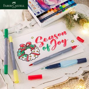 <span class=keywords><strong>Marqueurs</strong></span> doubles allemands <span class=keywords><strong>Faber</strong></span>-<span class=keywords><strong>Castell</strong></span>, 12 couleurs, encre à base d'eau, stylos de dessin et de coloriage, Graffiti Anime, teintes vives, séchage rapide - Product Image 3