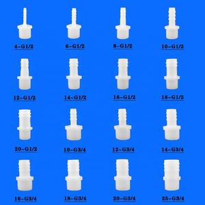 प्लास्टिक 4mm 6mm 8mm 10mm 12mm 14mm कंटिया टेल कनेक्टर 1/2 "3/4" बसपा महिला पुरुष नली युग्मन पाइप फिटिंग - Product Image 5
