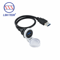 Câble de connecteur USB2.0/3.0 Type-C Micro USB femelle vers mâle étanche IP67 en cuivre