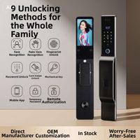 Serrure de porte automatique à empreinte digitale, serrure intelligente sans clé, remplacement de serrure à code numérique, pour portes en aluminium, Wi-Fi Cloud, alliage de zinc