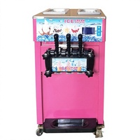 Machine à glace molle à trois saveurs, commande numérique, modèle économique pour les petites entreprises