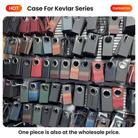 Vente en gros ultra-mince pour étui de téléphone ondulé en Kevlar pour iPhone pour Samsung pour Huawei Honor en fibre d'aramide rare téléphone portable