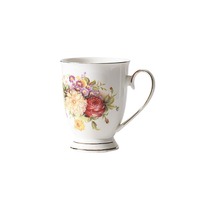 Ensemble de tasses à thé en céramique de style luxe britannique exquis de 180ml pour arabe