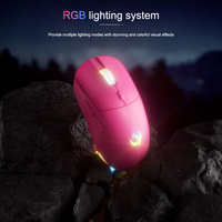 Ratón Inalámbrico para Juegos RGB de 12000 DPI / Doble Conexión 1K + 2.4g + Ratón con Cable para Oficina y Computadora