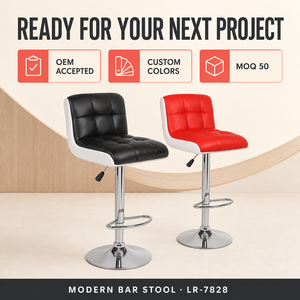 <span class=keywords><strong>Tabouret</strong></span> <span class=keywords><strong>de</strong></span> <span class=keywords><strong>bar</strong></span> pivotant à dossier réglable confortable en cuir noir moderne en gros pour la maison, le <span class=keywords><strong>bar</strong></span> et l'hôtel - Product Image 5