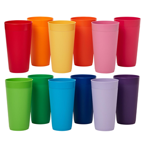 Reusable Plastic Coffee Cup Beverage Cup with Silicone Cover Silicone Sleeve Degradable Water Cup - Product Image 1
